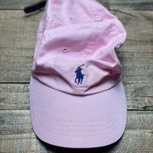 Vintage Polo Ralph Lauren Pony Pink Strapback Hat